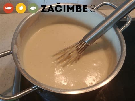 priprava osnovne bešamel omake v kozici