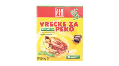 Označene vrečke zamrznjenega mesa
