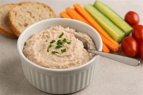 Prikaz plastenja sestavin v sendviču: kruh, namaz, tuna, zelenjava.