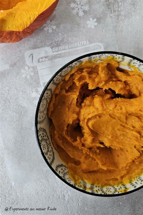 Schritt-für-Schritt-Anleitung: Portionsweises Einfrieren von Kürbispüree