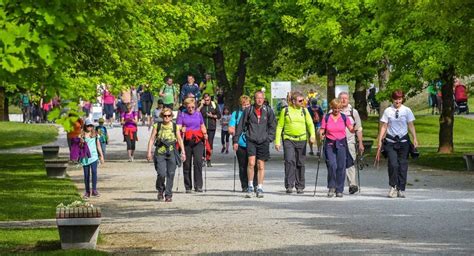 Skupina ljudi na e-kolesih na panoramski poti na Pohorju
